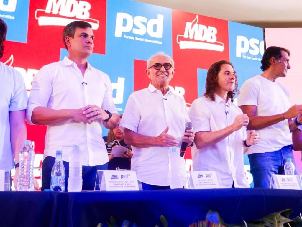 MDB convoca convenção e confirma chapa com Cícero, Diogo, Veneziano e André Gadelha