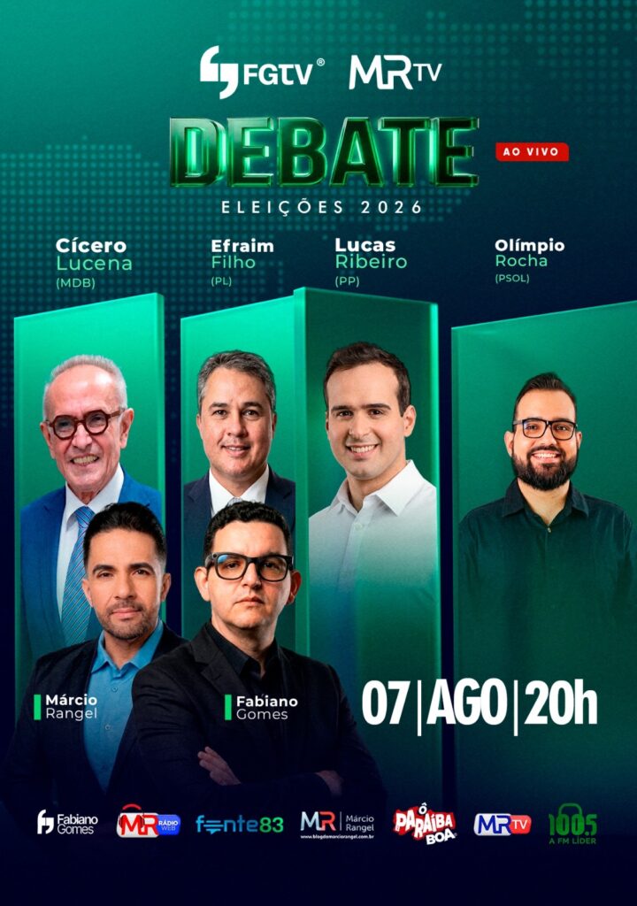 ELEIÇÕES 2026Contagem regressiva: FGTV, MRTV, Portal Fonte83 e Blog do Márcio Rangel preparam debate que pode mudar os rumos da disputa pelo Governo da Paraíba ELEIÇÕES 2026Contagem regressiva: FGTV, MRTV, Portal Fonte83 e Blog do Márcio Rangel preparam debate que pode mudar os rumos da disputa pelo Governo da Paraíba